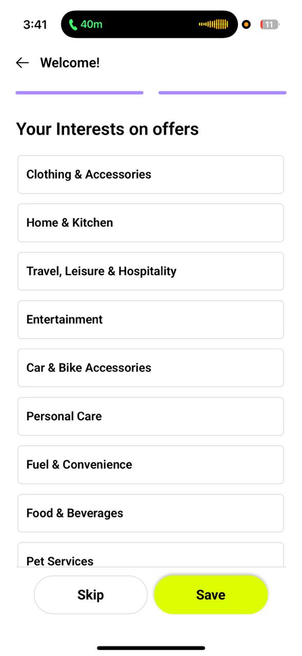 Choose your preferences